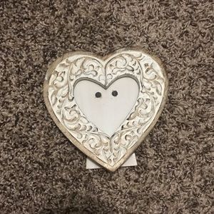 Heart shaped wood picture frame